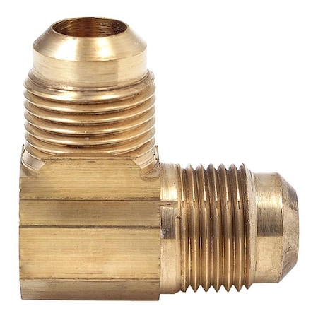 Thrifco Plumbing No. 49 1/4 Inch x 1/8 Inch Brass Flare MIP 90 Elbow 4401145